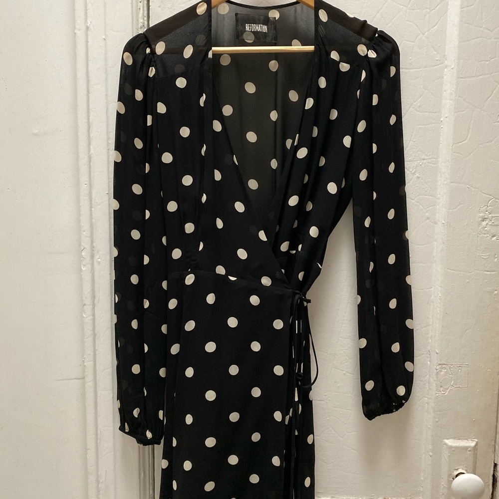 Reformation Collins Wrap Dress